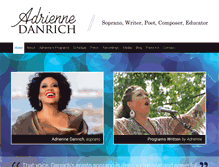 Tablet Screenshot of adriennedanrich.com